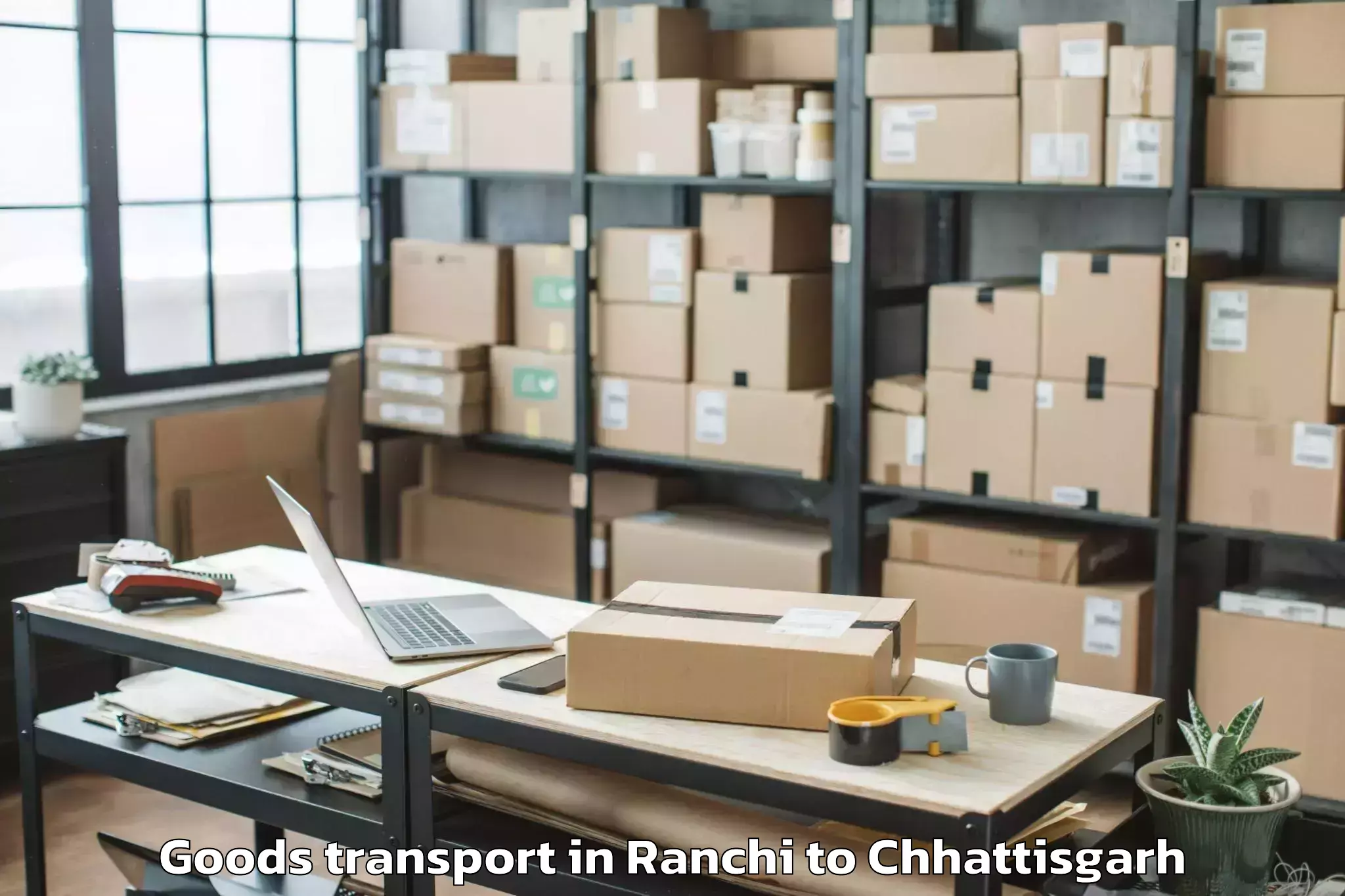 Discover Ranchi to Kharsia Goods Transport